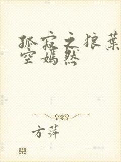 孤寂之狼叶凡司空嫣然