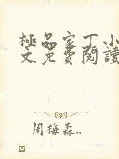 极品家丁小说全文免费阅读笔趣阁