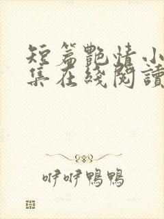 短篇艳情小说合集在线阅读