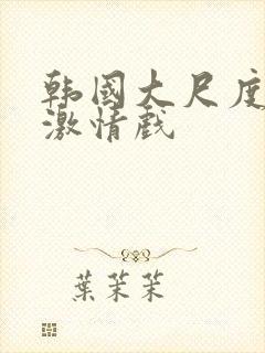 韩国大尺度床戏激情戏