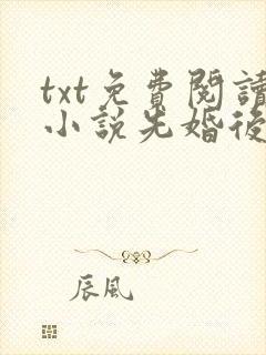 txt免费阅读小说先婚后爱