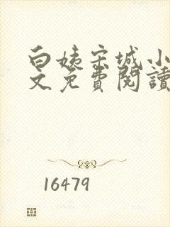 白姨宋城小说全文免费阅读最新章节