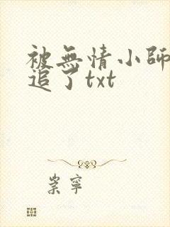 被无情小师弟倒追了txt