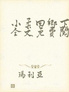 小柔回乡下小说全文免费阅读下载封面