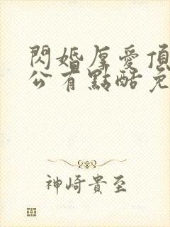 闪婚厚爱顶级老公有点酷免费阅读封面