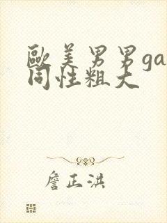 欧美男男gay同性粗大