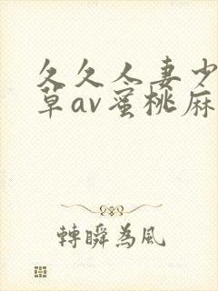 久久人妻少妇嫩草av蜜桃麻豆