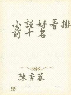 小说好看排行榜前十名