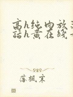 高h纯肉放荡脏话h黄在线看