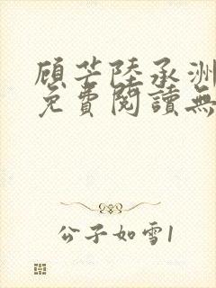 顾芒陆承洲全文免费阅读无弹窗