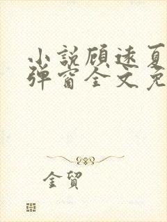 小说顾远夏婉无弹窗全文免费阅读