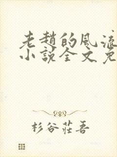 老赵的风流人生小说全文免费阅读