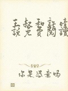 王叔和许晴的小说免费阅读无弹窗封面