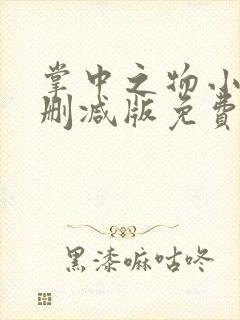 掌中之物小说未删减版免费