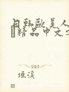 日韩欧美人妻ⅴα精品中文字幕封面