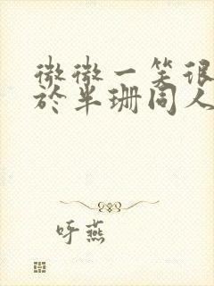 微微一笑很倾城于半珊同人文封面