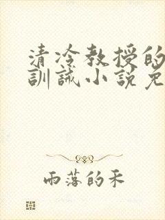 清冷教授的公开训诫小说免费阅读