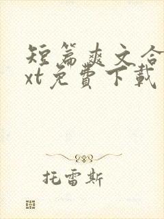 短篇爽文合集txt免费下载