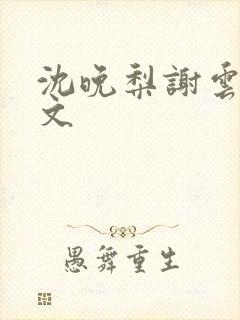 沈晚梨谢云迟全文