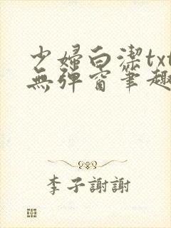 少妇白洁txt无弹窗笔趣阁