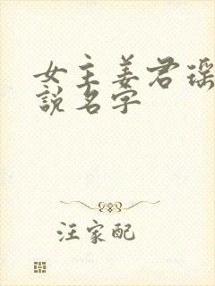 女主姜君瑶的小说名字