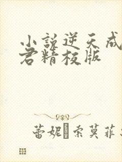 小说逆天成神贤君精校版