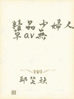 精品少妇人妻嫩草av无封面
