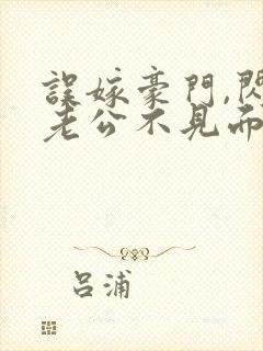 误嫁豪门,闪婚老公不见面 啻封面