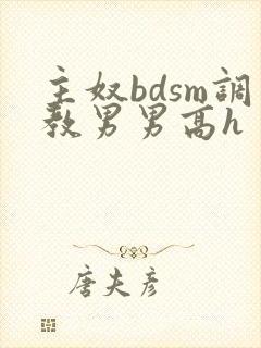 主奴bdsm调教男男高h