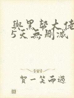 与黑帮大佬365天无删减