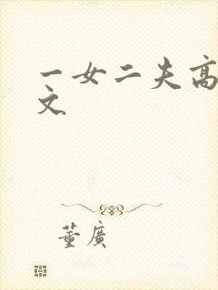 一女二夫高h爽文