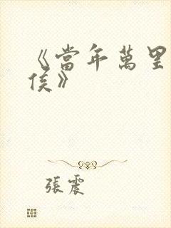 《当年万里觅封侯》封面