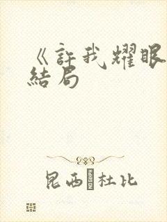 《许我耀眼》大结局