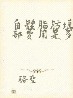 自体脂肪填充胸部费用是多少钱