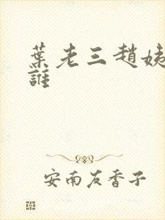 叶老三赵姨娘是谁封面