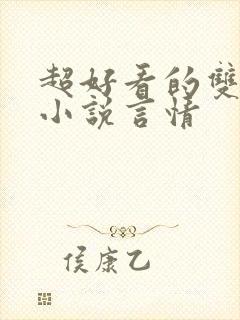 超好看的双男主小说言情