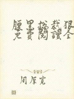 腹黑总裁狠给力免费阅读全文