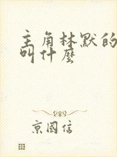 主角林默的小说叫什么