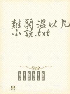 难哄温以凡桑延小说.txt