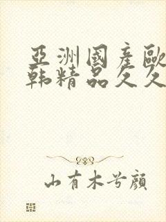 亚洲国产欧美日韩精品久久中文字幕