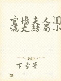 官场夫人圆润饱满大结局小说免费阅读