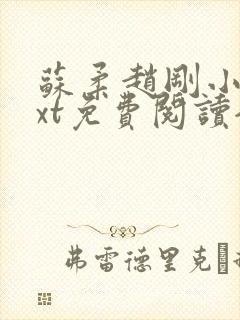 苏柔赵刚小说txt免费阅读全文