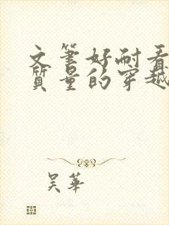 文笔好耐看的高质量的穿越小说