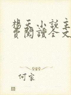 杨天小说主角免费阅读全文