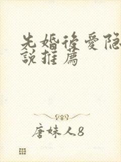 先婚后爱隐婚小说推荐封面