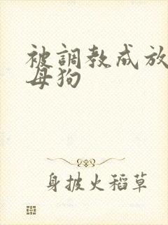 被调教成放荡小母狗