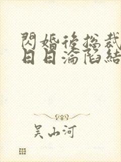 闪婚后总裁上司日日沦陷结局小说封面