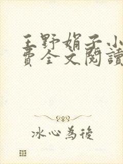 王野娟子小说免费全文阅读