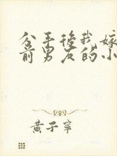 分手后我嫁给了前男友的小叔简橙封面