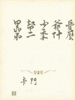 黑帮少爷爱上我第二季什么时候播